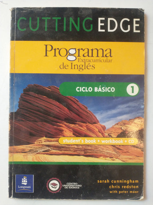 Libro usado en venta: Cutting edge (Students' Book + Workbook) Ciclo basico 1; editorial Longman impreso en 2005 realizamos envios a todo el mundo.1