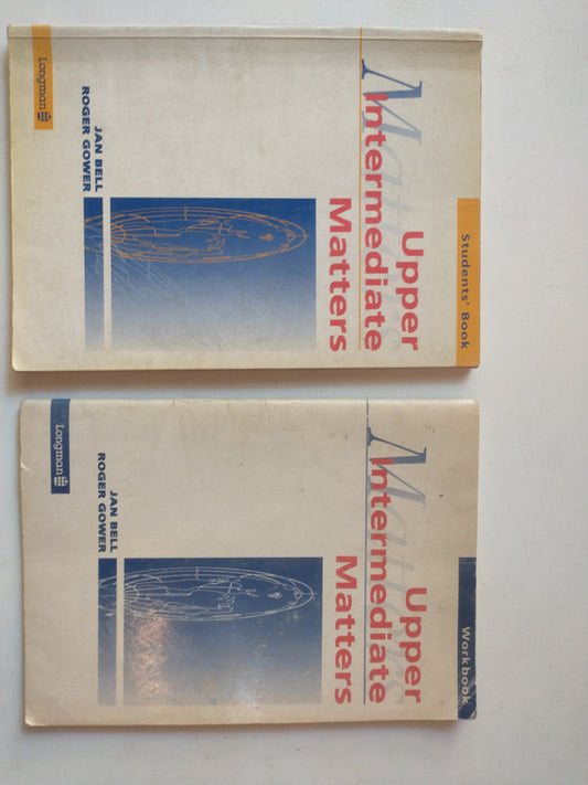 Libro usado en venta: Upper intermediate Matters (Students' Book + Workbook) de Jan Bell - Roger Gower; editorial Longman impreso en 1992.1