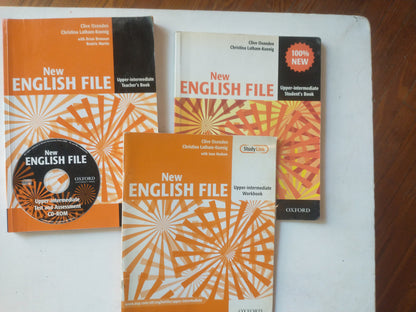Libro usado en venta: New English File - Upper intermediate (Teacher's Book + Students' Book + Workbook); Oxford University Press impreso en 2012.1