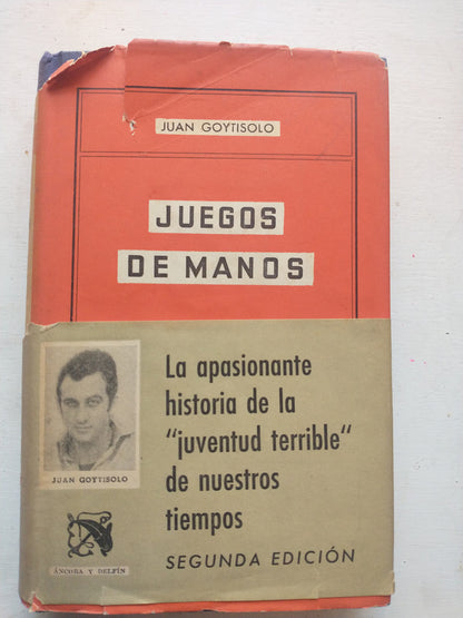 Libro usado en venta: Juegos de manos de Juan Goytisolo; editorial Destino impreso en 1960 realizamos envios a todo el mundo.1