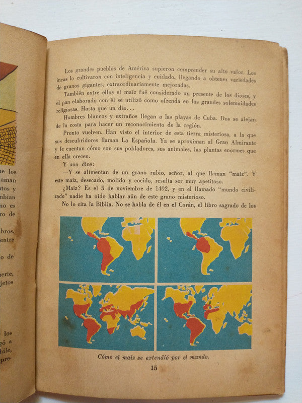 Libro usado en venta: La aventura del maiz de Walt Disney; editorial Abril impreso en 1948 realizamos envios a todo el mundo.3