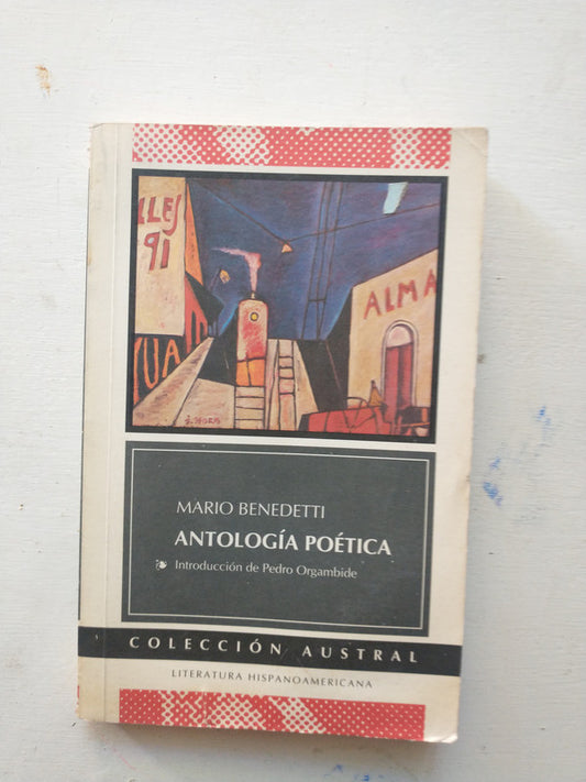 Libro usado en venta: Antologia poetica de Mario Benedetti; editorial Espasa Calpe impreso en 1994 realizamos envios a todo el mundo.1