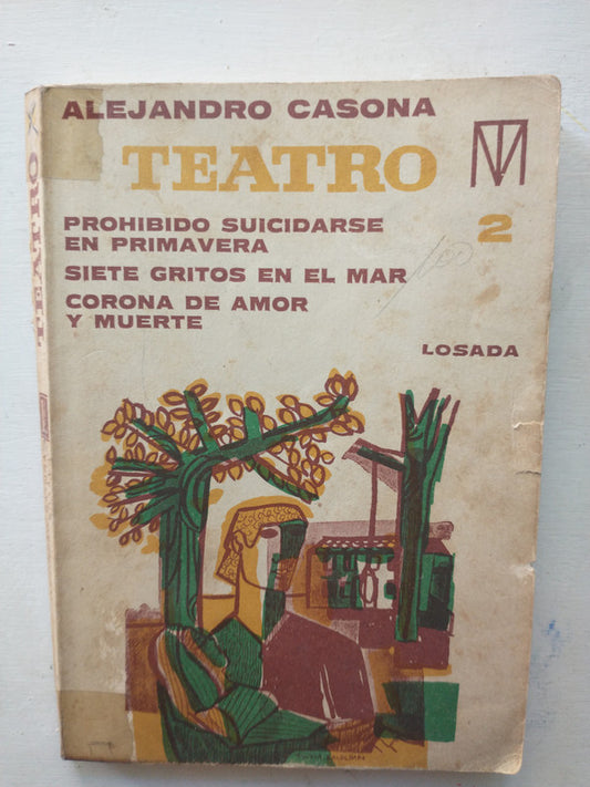 Libro usado en venta: Teatro 2 de Alejandro Casona; editorial Losada impreso en 1976 realizamos envios a todo el mundo.1