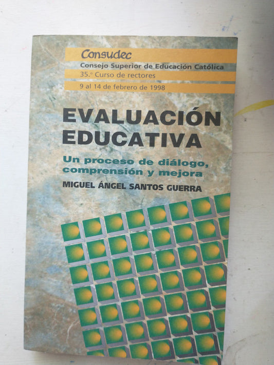 Libro usado en venta: Evaluacion educativa de Miguel Angel Santos Guerra; editorial Magisterio del Rio de la Plata impreso en 1996.1
