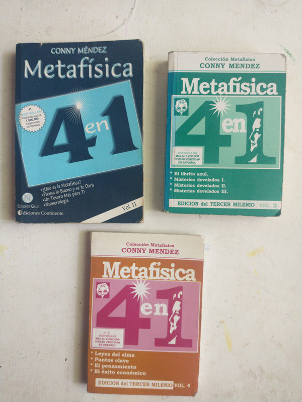 Libro usado en venta: Metafisica 4 en 1 (3 Vol.) de Conny Mendez; editorial Continente impreso en 2007 realizamos envios a todo el mundo.1