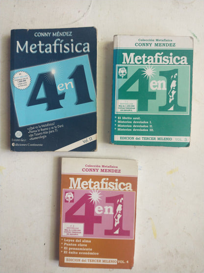 Libro usado en venta: Metafisica 4 en 1 (3 Vol.) de Conny Mendez; editorial Continente impreso en 2007 realizamos envios a todo el mundo.1