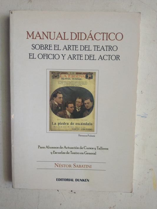 Libro usado en venta: Manual didactico - Sobre el arte de Nestor Sabatini; editorial Dunken impreso en 2014 realizamos envios a todo el mundo.1