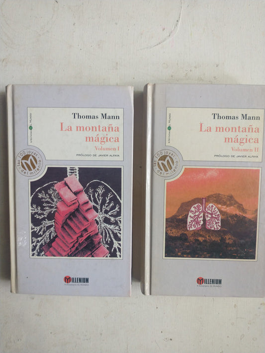 Libro usado en venta: La monta?a magica - 2 Vol. de Thomas Mann; editorial Millenium impreso en 1999 realizamos envios a todo el mundo.1