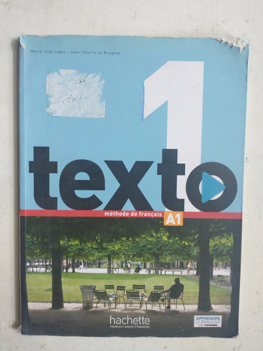 Libro usado en venta: Methode de francais - Texto 1; editorial Hachette impreso en 2016 realizamos envios a todo el mundo.1