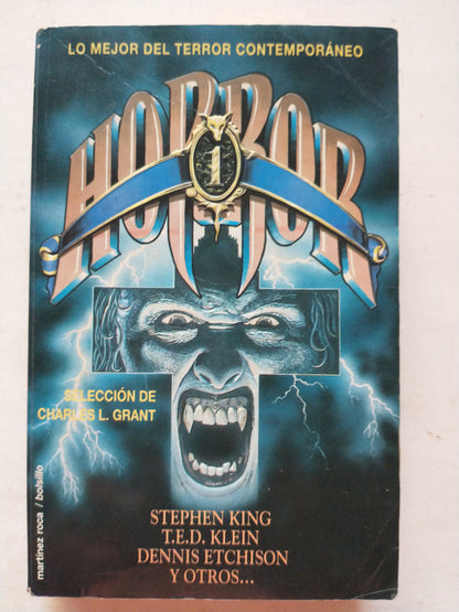 Libro usado en venta: Horror - Lo mejor del terror contemporaneo de Stephen King y Otros; editorial Martinez Roca impreso en 1993.1