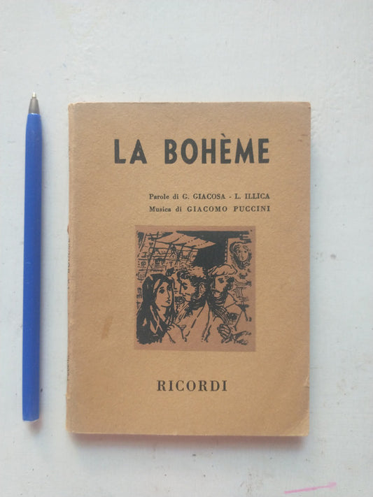 Libro usado en venta: La Boheme de Giacosa - Illica - Giacomo Puccini; editorial Ricordi impreso en 1967 realizamos envios a todo el mundo.1