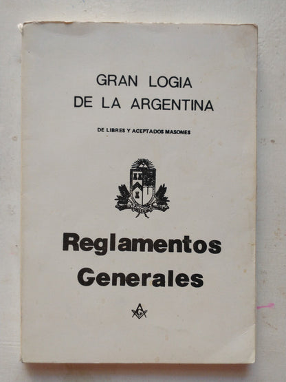Libro usado en venta: Reglamentos generales de Gran Logia de la Argentina; impreso en 1984 realizamos envios a todo el mundo.1