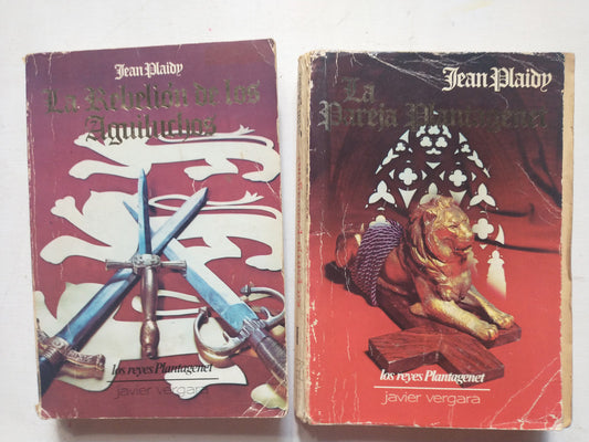 Libro usado en venta: La pareja plantagenet - La rebelion de los aguiluchos de Jean Plaidy; editorial Javier Vergara impreso en 1985.1