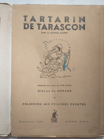 Libro usado en venta: Tartarin de Tarascon de Alfonso Daudet; editorial Tor impreso en 1942 realizamos envios a todo el mundo.3