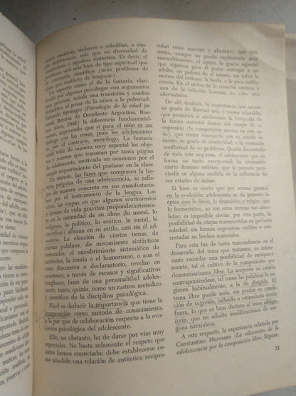 Libro usado en venta: La lengua materna en la escuela secundaria; editorial Eudeba impreso en 1962 realizamos envios a todo el mundo.2