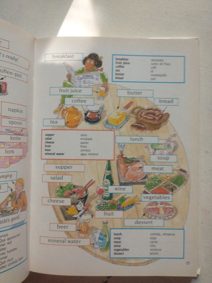 Libro usado en venta: Diccionario de ingles para principiantes de Helen Davies - Francoise Holmes; editorial Susaeta impreso en 1992.2