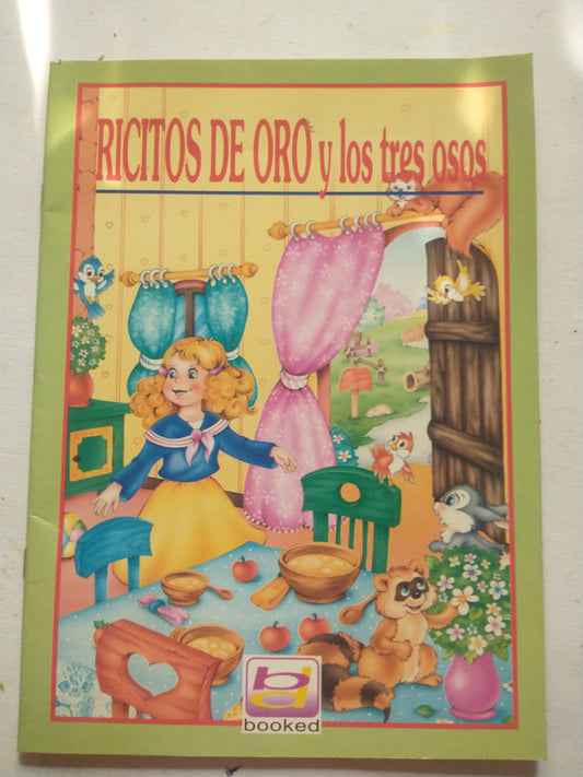 Libro usado en venta: Ricitos de oro y los tres osos; editorial Booked S.A. impreso en 1999 realizamos envios a todo el mundo.1