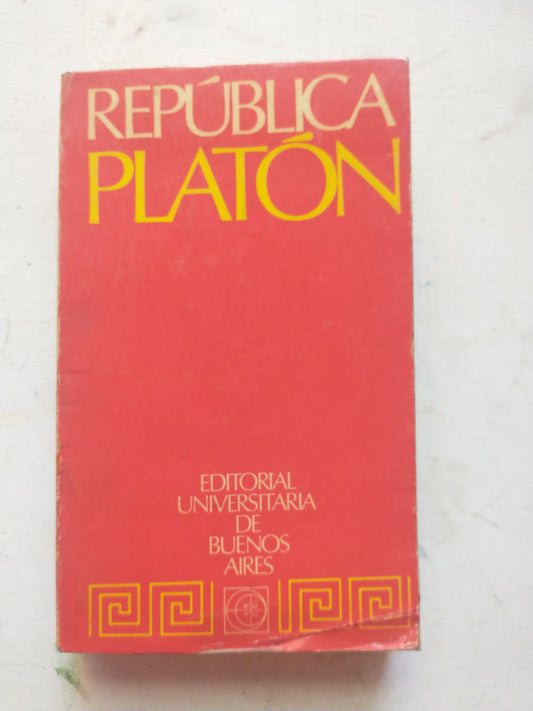 Libro usado en venta: Republica de Platon; editorial Eudeba impreso en 1986 realizamos envios a todo el mundo.1
