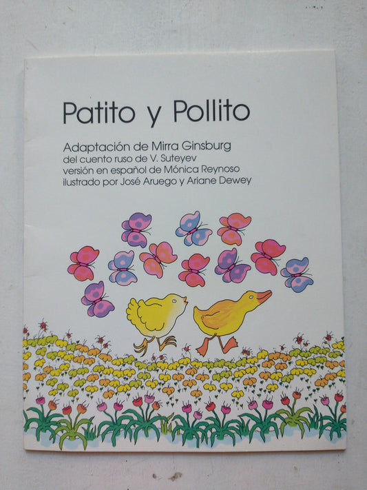 Libro usado en venta: Patito y pollito de Mirra Ginsburg; editorial Macmillan impreso en 1972 realizamos envios a todo el mundo.1