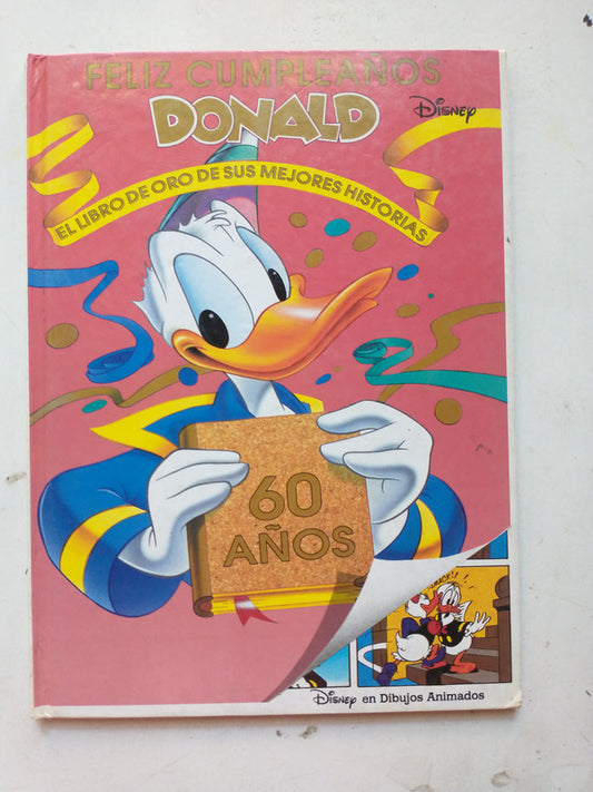 Libro usado en venta: Feliz cumplea?os Donald; editorial Walt Disney impreso en 1993 realizamos envios a todo el mundo.1