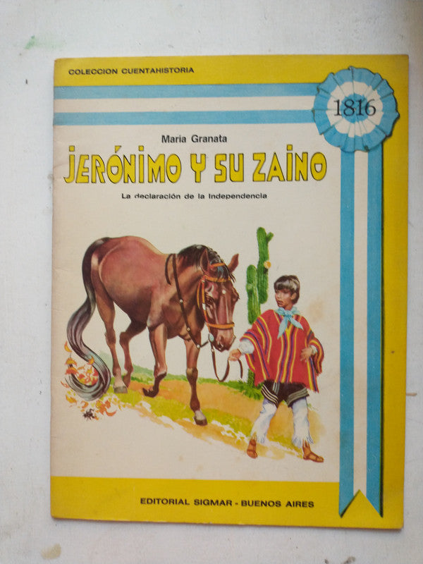 Libro usado en venta: Jeronimo y su zaino de Maria Granata; editorial Sigmar impreso en 1983 realizamos envios a todo el mundo.1