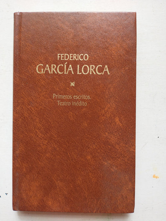 Libro usado en venta: Primeros escritos - Teatro inedito de Federico Garcia Lorca; editorial RBA impreso en 1999 realizamos envios a todo el mundo.1