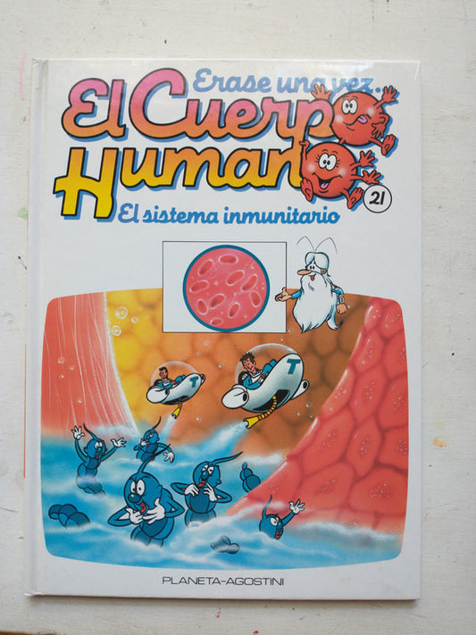 Libro usado en venta: El sistema inmunitario - Vol. 21 de Erase una vez…; editorial Planeta - Agostini impreso en 1985 envios a todo el mundo.1