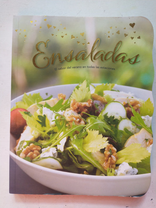 Libro usado en venta: Ensaladas - El sabor del verano en todas las estaciones; editorial Parragon impreso en 2017 realizamos envios a todo el mundo.1