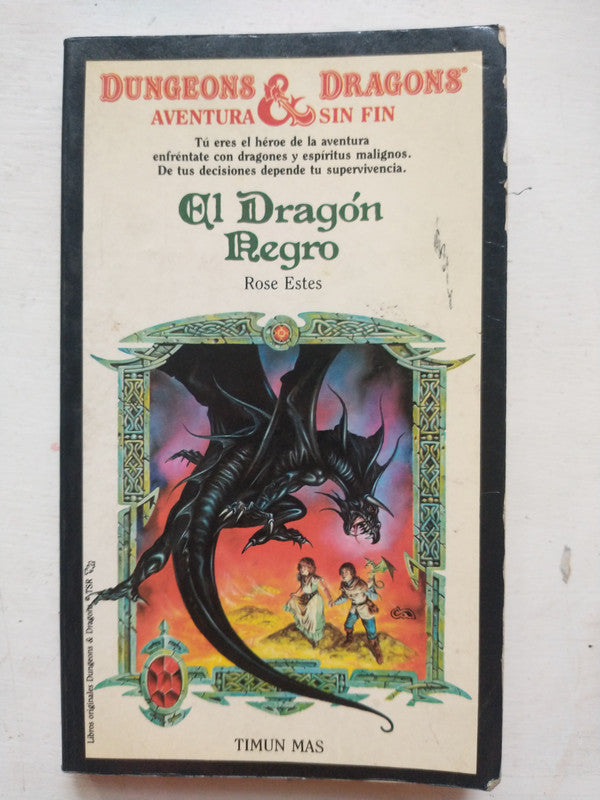 Libro usado en venta: El dragon negro de Rose Estes; editorial Timun Mas impreso en 1983 realizamos envios a todo el mundo.1
