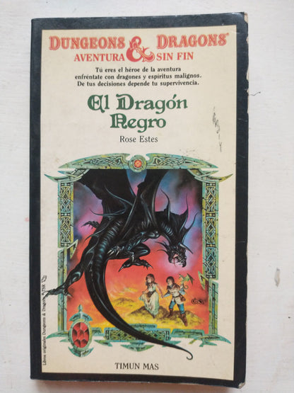 Libro usado en venta: El dragon negro de Rose Estes; editorial Timun Mas impreso en 1983 realizamos envios a todo el mundo.1