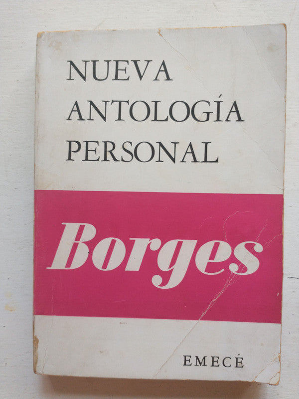 Libro usado en venta: Nueva antologia personal de Jorge Luis Borges; editorial Emece impreso en 1973 realizamos envios a todo el mundo.1