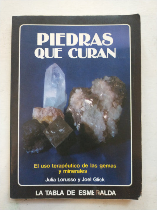 Libro usado en venta: Piedras que curan de Julia Lorusso - Joel Glick; editorial Edaf impreso en 1991 realizamos envios a todo el mundo.1