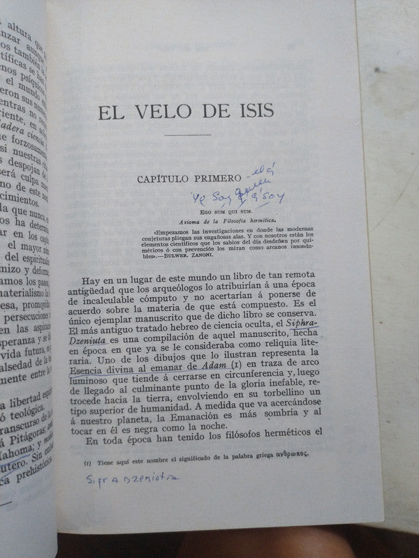 Libro usado en venta: Isis sin velo (4 tomos) de Helena Petrovna Blavatsky; editorial Sirio impreso en 2000 realizamos envios a todo el mundo.2