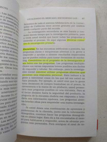 Libro usado en venta: Como hacer marketing directo de Mark Bacon; editorial Granica impreso en 1996 realizamos envios a todo el mundo.3