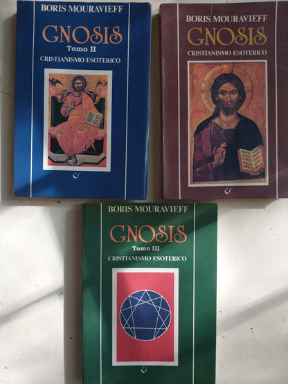 Libro usado en venta: Gnosis - Cristianismo esoterico (3 Tomos) de Boris Mouravieff; editorial C.S. Ediciones impreso en 1989 envios a todo el mundo.1