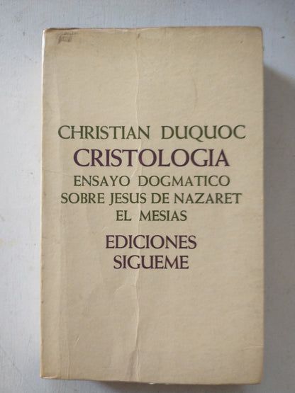 Libro usado en venta: Cristologia - Ensayo Dogmatico de Christian Duquoc; editorial Sigueme impreso en 1981 realizamos envios a todo el mundo.1