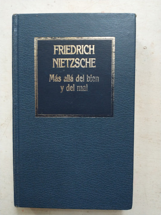 Libro usado en venta: Mas alla del bien y del mal de Friedrich Nietzsche (Federico Nietzsche); editorial Hyspamerica impreso en 1984.1