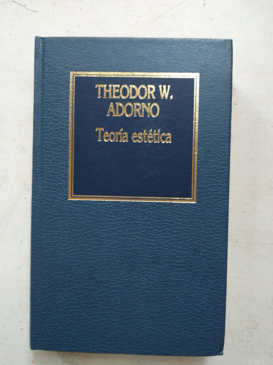 Libro usado en venta: Teoria estetica de Theodor W. Adorno; editorial Hyspamerica impreso en 1983 realizamos envios a todo el mundo.1