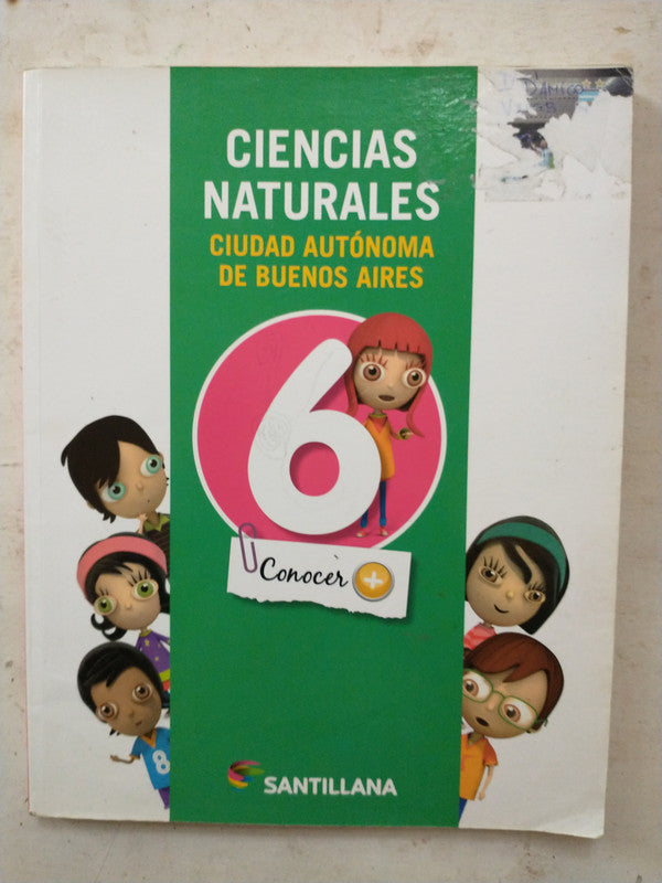 Libro usado en venta: Ciencias Naturales 6 - Caba; editorial Santillana impreso en 2013 realizamos envios a todo el mundo.1