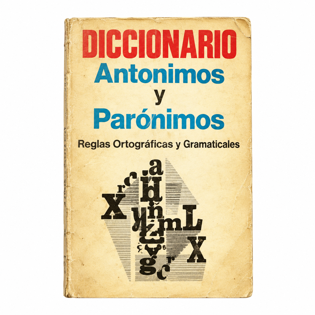 Libro usado Diccionario Antónimos y Parónimos - Reglas Ortográficas, D.A.M. 1983