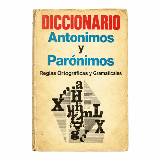 Libro usado Diccionario Antónimos y Parónimos - Reglas Ortográficas, D.A.M. 1983