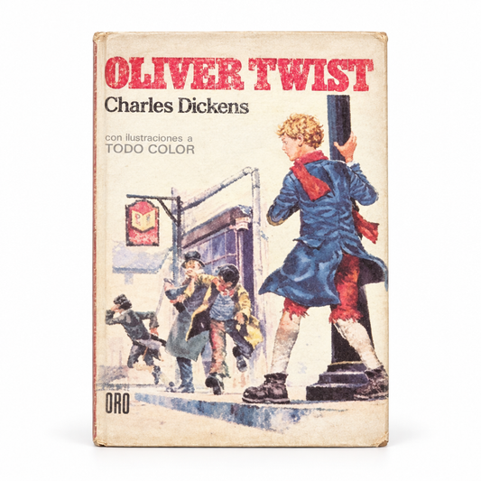 Libro usado en venta: Oliver Twist de Charles Dickens; edición Bruguera en tapa dura.