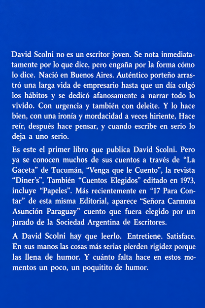 Contratapa de 100 gramos de ejecutivos, de David Scolni